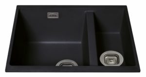 CDA KMG31BL Composite Undermount Inset One And A Half Bowl Sink