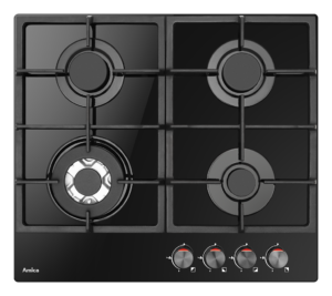 Amica AGVH6250BL 60cm Gas on Glass Hob