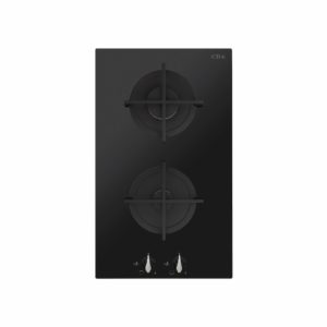 CDA HG3620FR Domino Two Burner Gas On Glass Hob