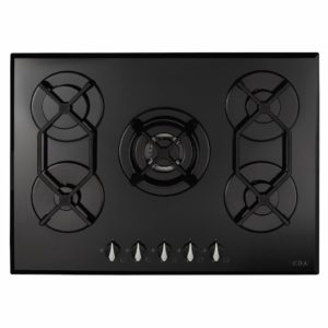 CDA HVG721BL Five Burner Gas On Glass Hob