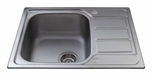 CDA KA55SS Single Bowl Sink with Mini Drainer