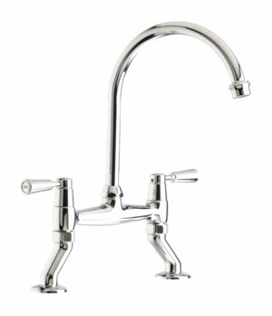 CDA TT56CH Traditional Quarter Turn Bridge Mixer Tap