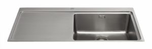 CDA KVF21LSS Single Bowl Flush-Fit Sink with Left Hand Drainer