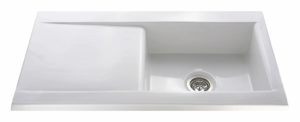 CDA KC73WH Ceramic Single Bowl Sink