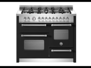 Bertazzoni MAS116L3ENEC Master 110cm Range Cooker XG Oven Dual Fuel Matt Black