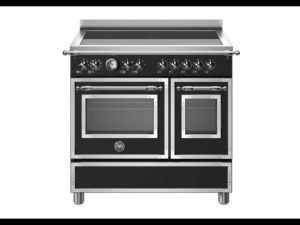 Bertazzoni HER95I2ENET Heritage 90cm Range Cooker Twin Oven Induction Matt Black