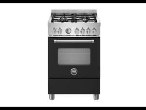 Bertazzoni MAS64L1ENEC Master 60cm Dual Fuel Single Cooker - Matt Black