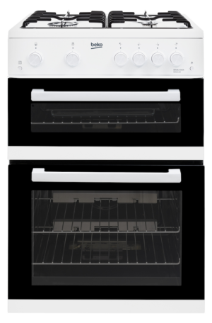 Beko KDG611W 60cm Freestanding Gas Double Oven Cooker - White