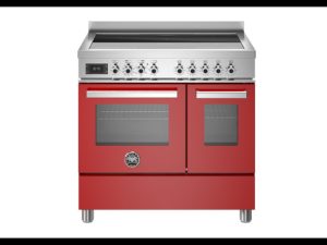 Bertazzoni PRO95I2EROT Professional 90cm Range Cooker Twin Oven Induction Gloss Red