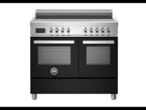 Bertazzoni PRO105I2ENET Professional 100cm Range Cooker Twin Oven Induction Gloss Black