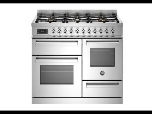 Bertazzoni PRO106L3EXT Professional 100cm Range Cooker XG Oven Dual Fuel Stainless Steel