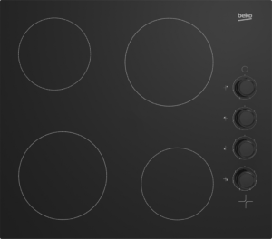 Beko HIC64102 60cm Ceramic Hob - Black