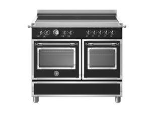 Bertazzoni HER105I2ENET Heritage 100cm Range Cooker Twin Oven Induction Matt Black