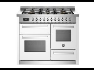 Bertazzoni PRO116L3EBIT Professional 110cm Range Cooker XG Oven Dual Fuel Gloss White