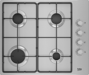 Beko HIBG64120SX 60cm Gas Hob - Stainless Steel