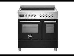 Bertazzoni PRO95I2ENET Professional 90cm Range Cooker Twin Oven Induction Gloss Black