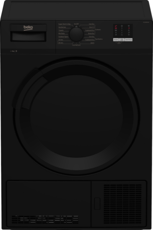 Beko DTLCE80051B 8kg Freestanding Condenser Tumble Dryer - Black