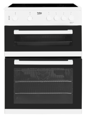 Beko KDC611W 60cm Double Oven Electric Cooker - White