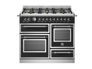 Bertazzoni HER106L3ENET Heritage 100cm Range Cooker XG Oven Dual Fuel Matt Black