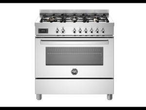 Bertazzoni PRO96L1EXT Professional 90cm Range Cooker Single Oven Dual Fuel Stainless Steel