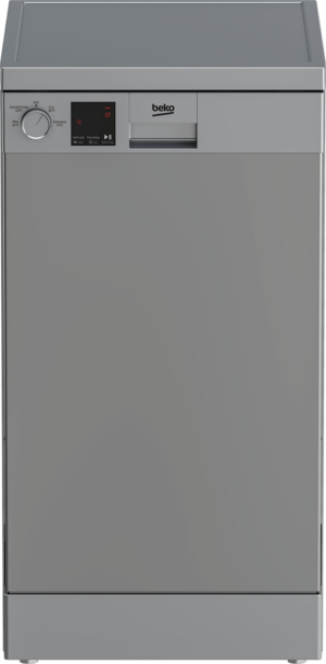 Beko DVS04020S Freestanding Slimline Dishwasher - Silver