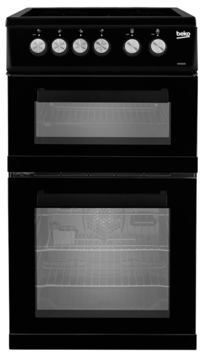 Beko KDVC563AK 50cm Double Oven Electric Cooker - Black