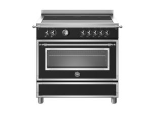 Bertazzoni HER95I1ENET Heritage 90cm Range Cooker Single Oven Induction Matt Black