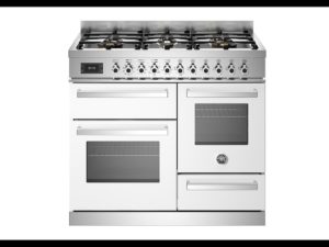 Bertazzoni PRO106L3EBIT Professional 100cm Range Cooker XG Oven Dual Fuel Gloss White