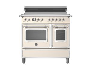 Bertazzoni HER95I2EAVT Heritage 90cm Range Cooker Twin Oven Induction Ivory