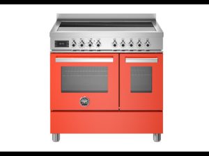 Bertazzoni PRO95I2EART Professional 90cm Range Cooker Twin Oven Induction Gloss Orange