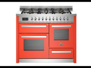 Bertazzoni PRO116L3EART Professional 110cm Range Cooker XG Oven Dual Fuel Gloss Orange