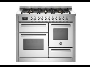 Bertazzoni PRO116L3EXT Professional 110cm Range Cooker XG Oven Dual Fuel Stainless Steel