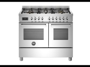 Bertazzoni PRO106L2EXT Professional 100cm Range Cooker Twin Oven Dual Fuel Stainless Steel