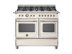 Bertazzoni HER106L2EAVT Heritage 100cm Range Cooker Twin Oven Dual Fuel Ivory