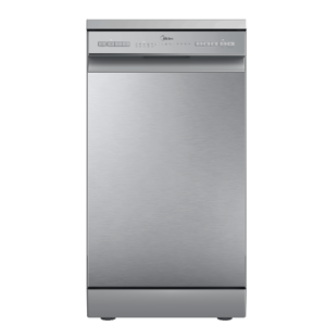 Midea MDWEF1034C(S)-WG-UK 10 Place Setting Freestanding Slimline 45cm Dishwasher - Silver