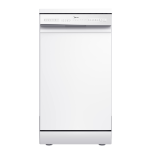 Midea MDWEF1034C(W)-WG-UK 10 Place Setting Freestanding Slimline 45cm Dishwasher - White