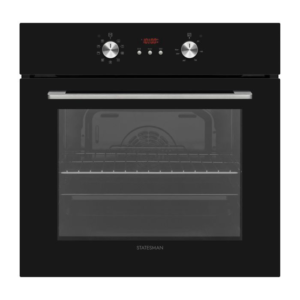 Statesman SMO60BL Built-In Single Multifunction Oven - Black