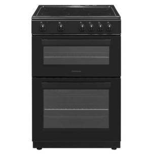 Statesman 60cm Double Oven Electric Ceramic Cooker - Black