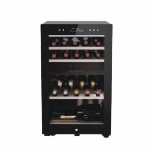 Haier HWS42GDAU1 42 Bottle Dual Zone Wine Cooler - Black