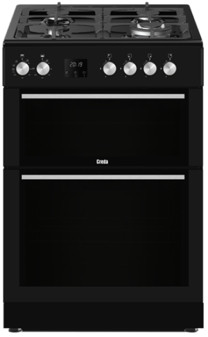 Creda C60DFDOA 60cm Freestanding Dual Fuel Double Oven Cooker