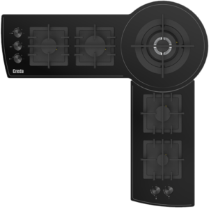 Creda CROTAHOB 100cm Rota Gas Glass Hob