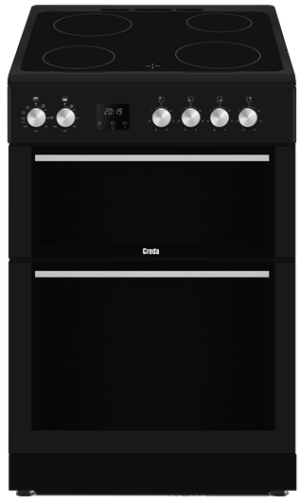 Creda C60CDOA 60cm Freestanding Ceramic Double Oven Cooker