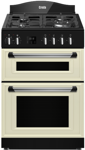 Creda C60DFMRCRM 60cm Traditional Mini Dual Fuel Range Cooker