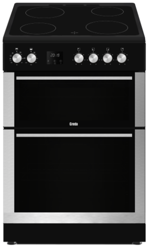 Creda C60CDOX 60cm Freestanding Ceramic Double Oven Cooker