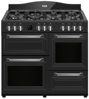 Creda C100RCDFTA 100cm 4 Cavity Traditional Dual Fuel Range Cooker