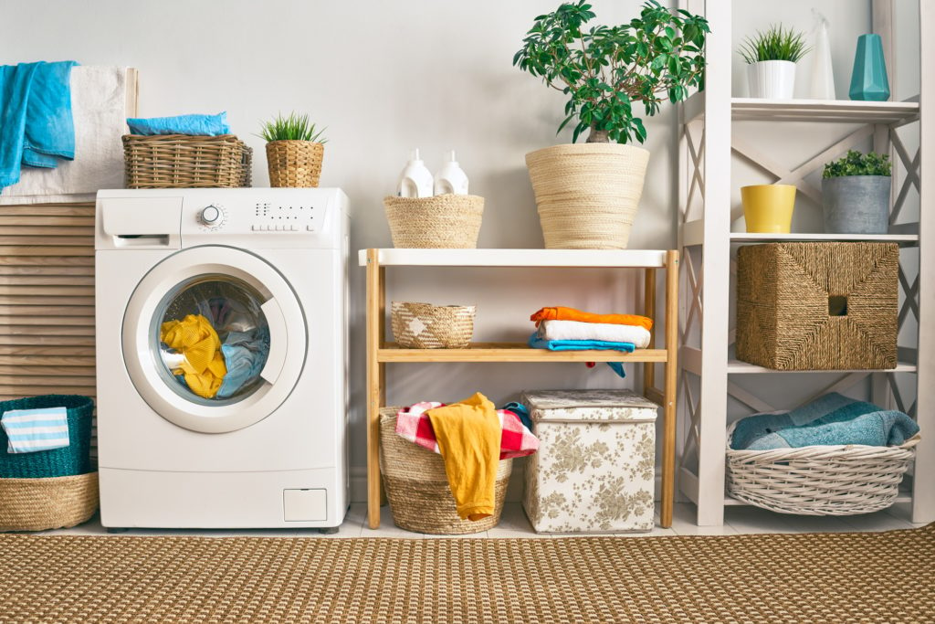 laundry room with a washing machine