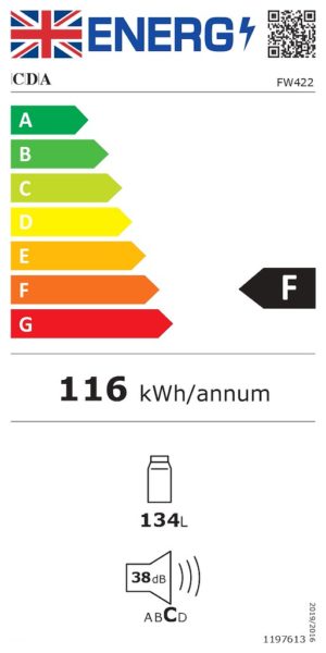 CDA FW422 Integrated In-Column Larder Fridge - Image 2