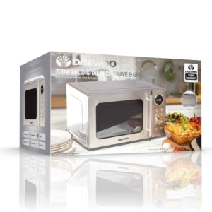 Daewoo SDA2071GE 20L Silver 700W Microwave with Grill - KOR3000SL - Image 4