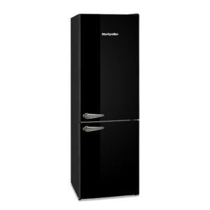 Montpellier MAB386K Retro No Frost Fridge Freezer in Black - Image 2