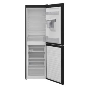 Montpellier 50/50 Low Frost Fridge Freezer with Water Dispenser in Black - Image 2